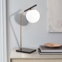 Opviq Yıldız - 4021 Lámpara de mesa Dorada y Negra